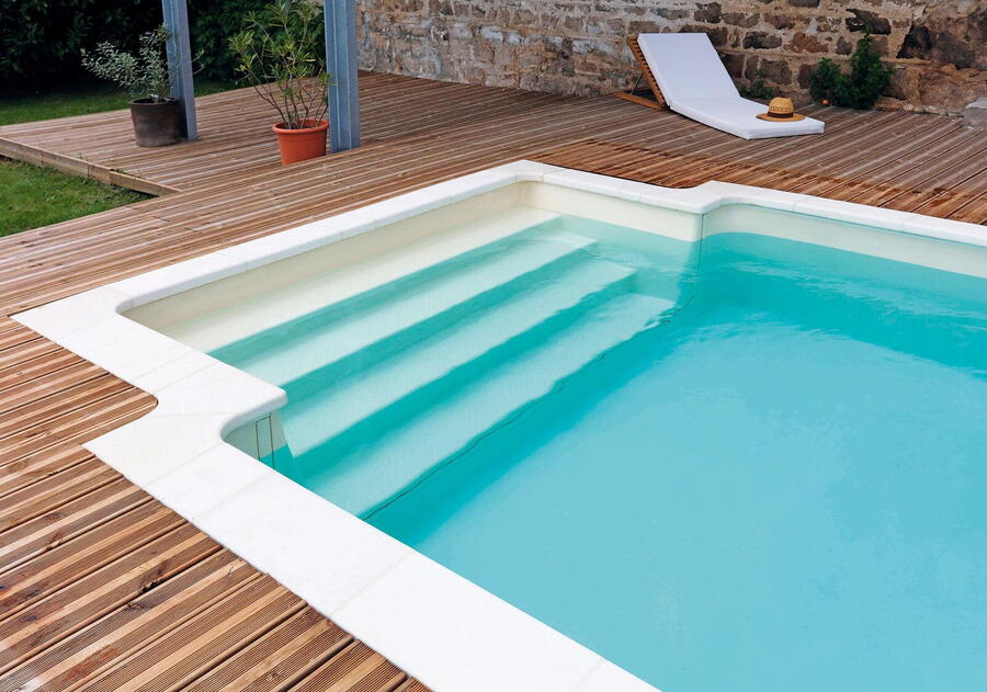 Exkluzivní obdélníkový bazén Desjoyaux Pool & Play Exclusive 7 x 3,5 m