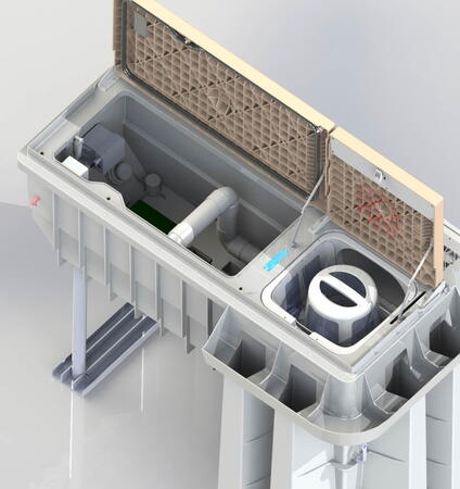 Bezpotrubní filtrace u bazénu Desjoyaux PFI 181