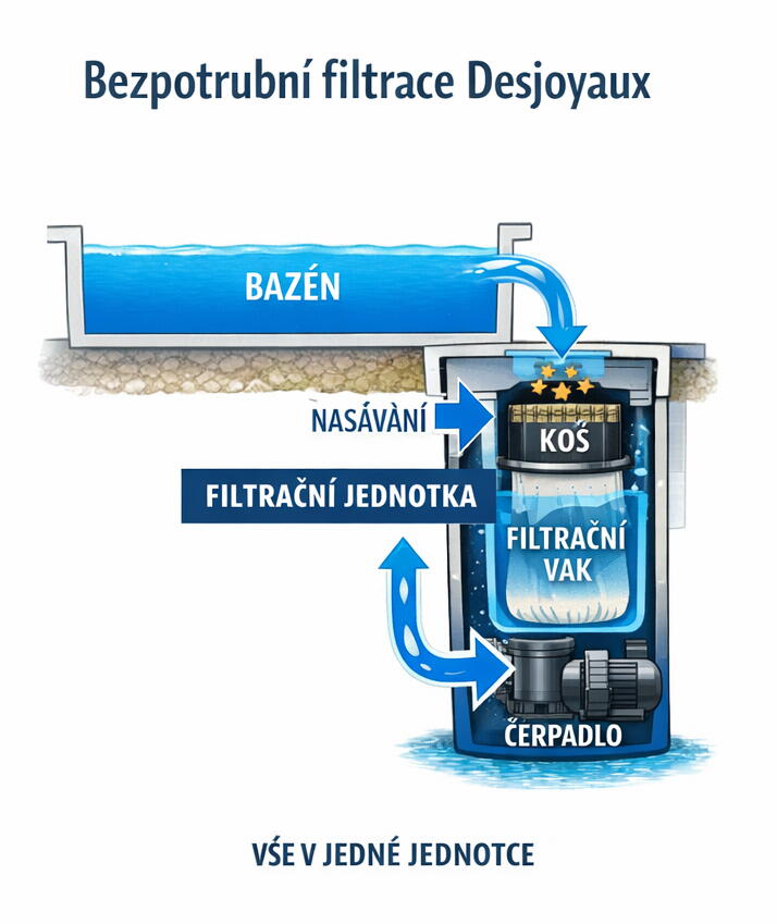 Bezpotrubní filtrace Desjoyaux