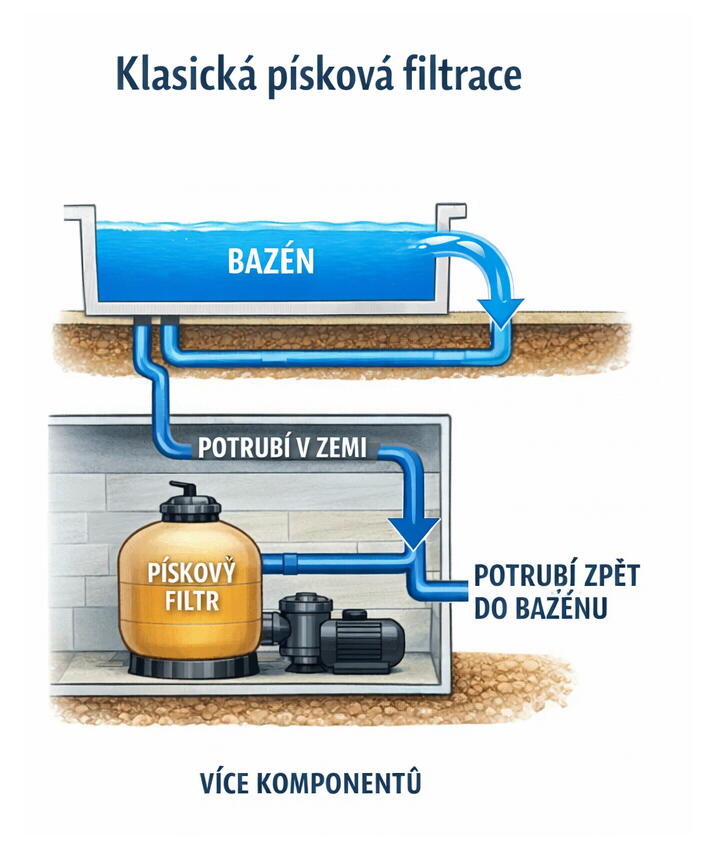 Klasická písková filtrace